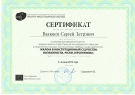 Сертификат участника семинара "Жалоба в Конституционный Суд России: возможности, риски, перспективы"