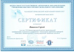 Сертификат участника конференции в К(П)ФУ 2012